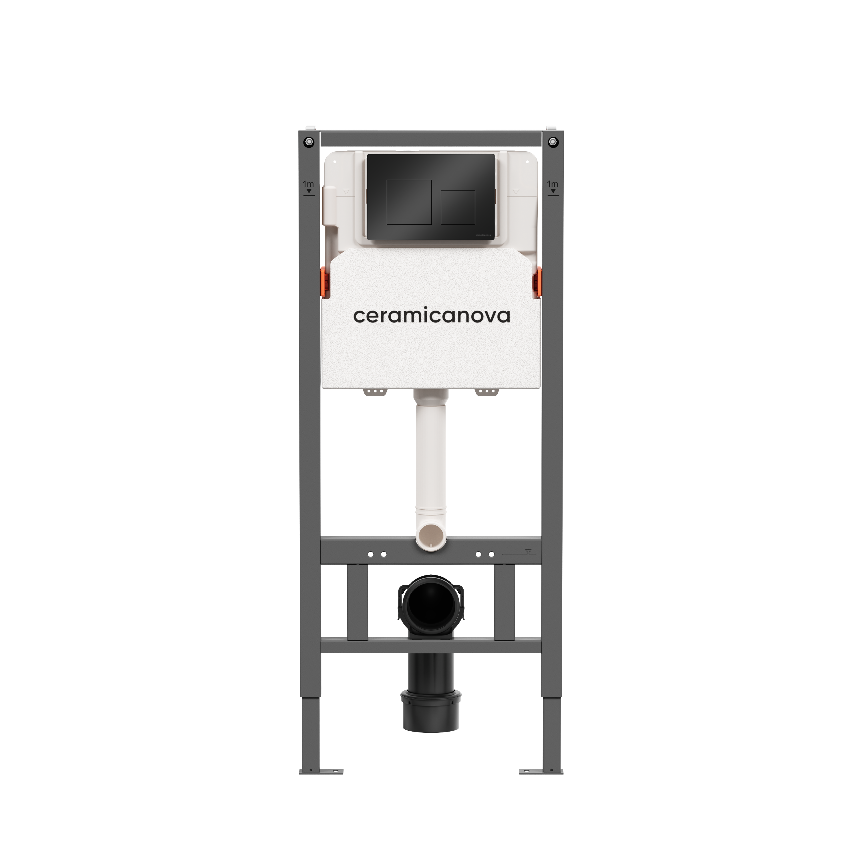 Инсталляция с кнопкой Ceramica Nova Баланс (Balance)/Квадрат (Square) CN121002MB