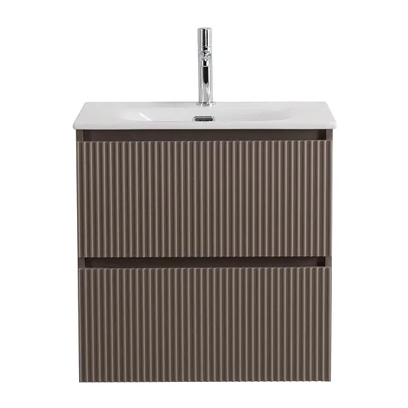 Тумба с раковиной BelBagno Uno-Mini 60 бежевая матовая