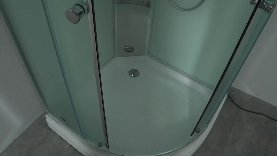 Timo Comfort T-8801 Fabric Glass душевая кабина 100*100*22+турецкая баня хамам+стульчик прозрачный