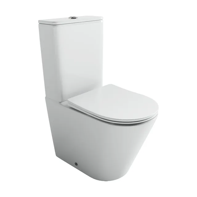 Унитаз напольный с бачком Ceramica Nova Ореол (Highlight) CN1802T белый с сиденьем микролифт смыв торнадо