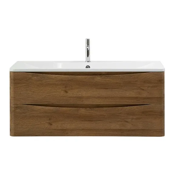 Тумба с раковиной BelBagno Аква (Acqua) 120 дуб рустик (с белой раковиной)