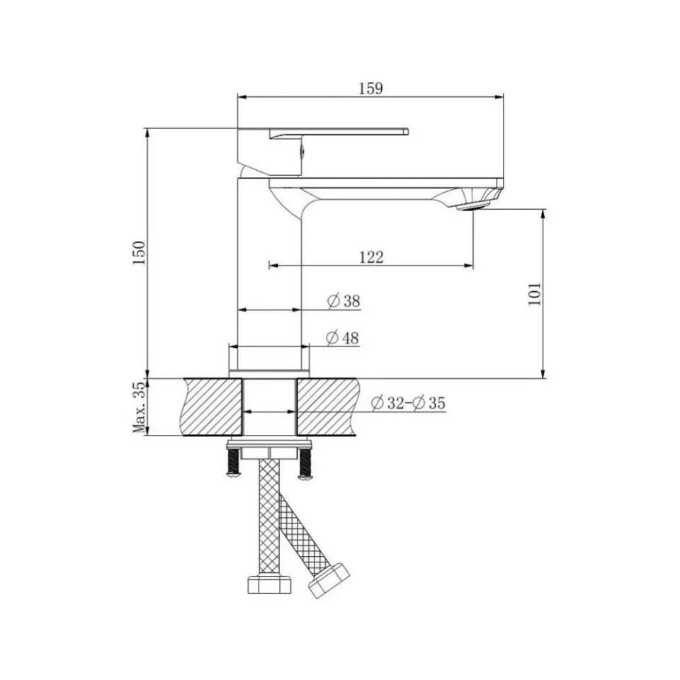 Смеситель Haiba HB10639 для раковины