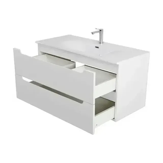 Тумба с раковиной BelBagno Этна (Etna) 100 белая матовая (раковина BB-8099-100)