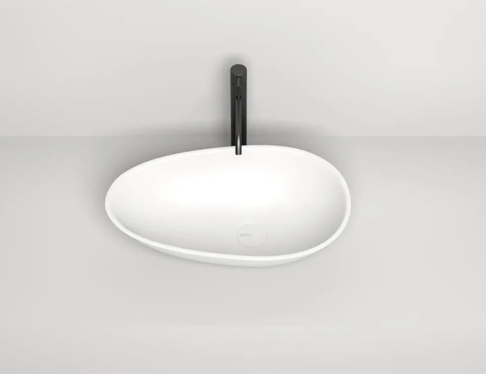 Накладная раковина Salini Paola S-Sense 55,5*32,3 белый глянец