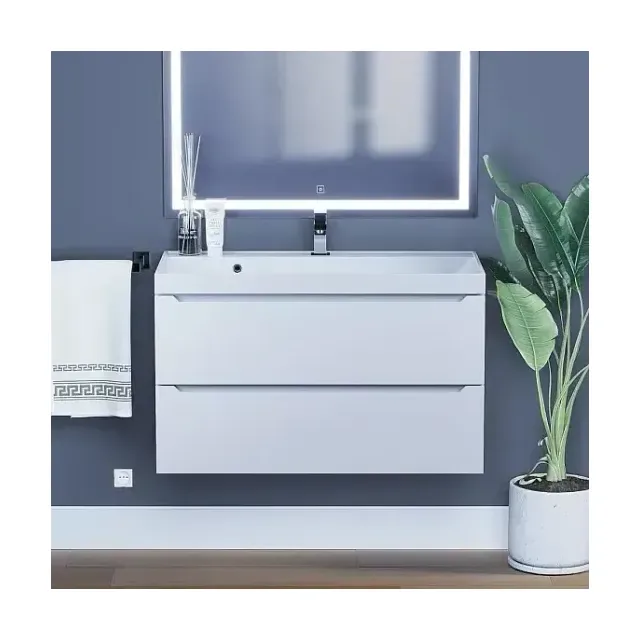 Тумба с раковиной Uperwood Tanos 90 белая, подвесная