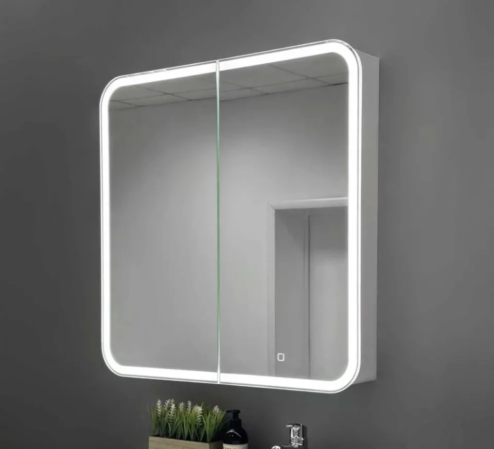 Зеркало-шкаф Alavann Cosmetic Light 80 поворотное зеркало с приближением L/R