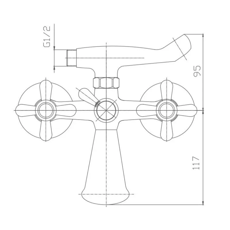 Смеситель Haiba HB3125 для ванны и душа