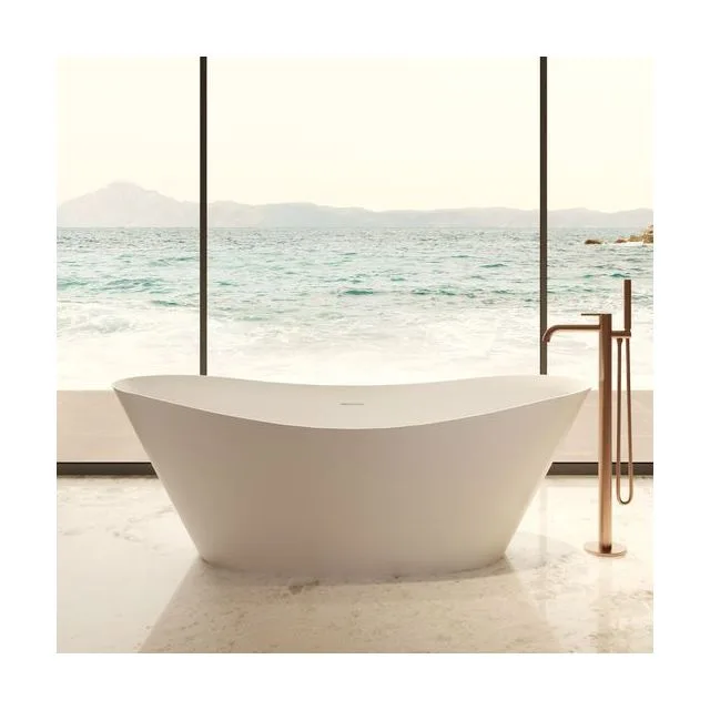 Ванна Vincea Солид Серфейс (Solid Surface) VBT-4S08MW 170x78 отдельностоящая овальная универсальная