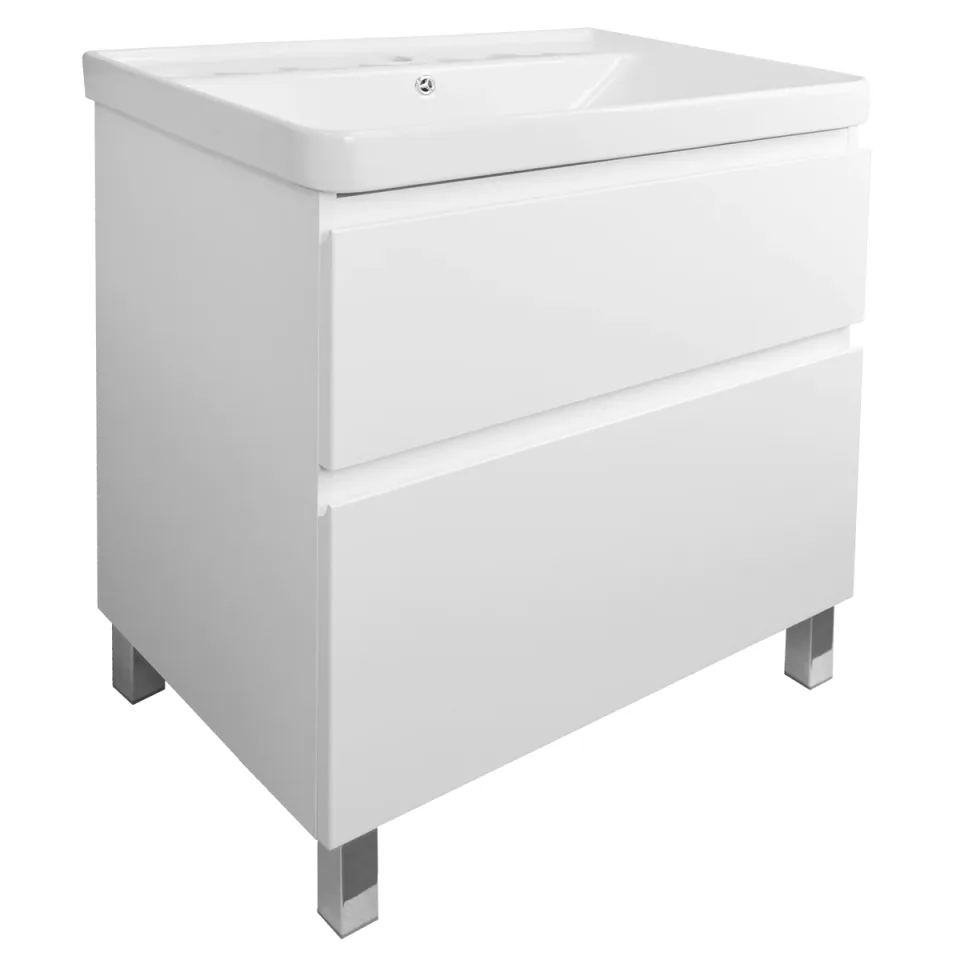 Комплект Тумба Azario Мила 70Н напольная с раковиной Монте 70 CS00085831