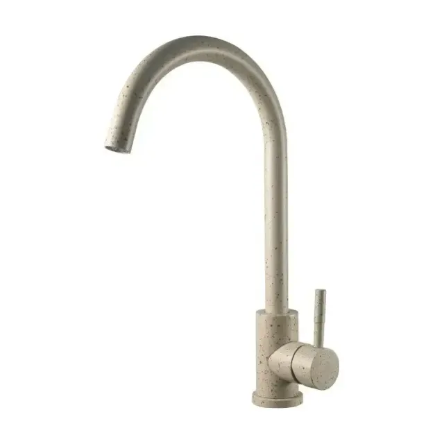 Смеситель для кухни Esko K45 Beige, R-излив, гранит матовый бежевый
