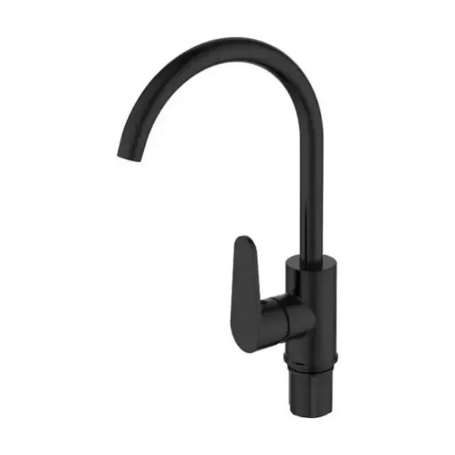 Смеситель Voda Waterfall WF519RB для кухни, R-излив, черный