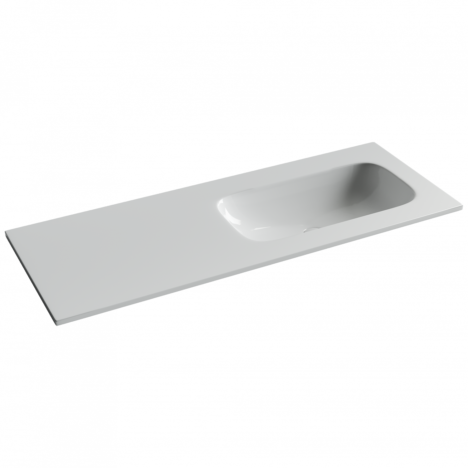 Раковина из сантехнического фарфора Ceramica Nova Грация (Grace) 121 см CN7021wx накладная цвет белый