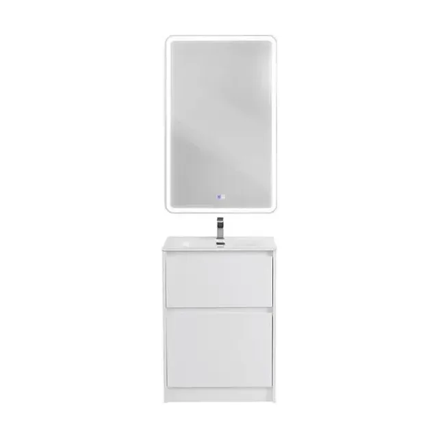 Комплект мебели BelBagno Крафт (Kraft) 39 50 напольный белый матовый (раковина BB500/390ETL)