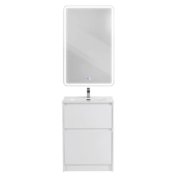 Комплект мебели BelBagno Крафт (Kraft) 39 50 напольный белый матовый (раковина BB500/390ETL)
