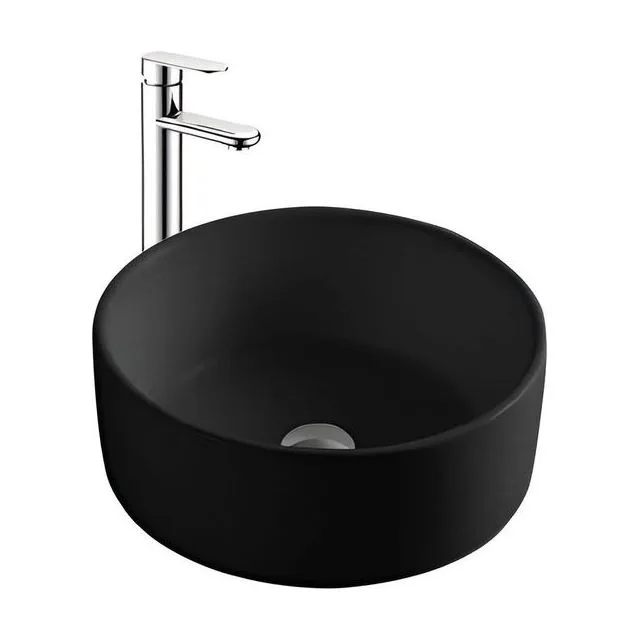 Раковина накладная для установки на столешницу AQUATEK AQ5118-MB 400*400*165, матовый черный
