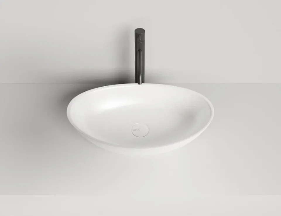 Накладная раковина Salini Noemi S-Sense 56*34 белый глянец