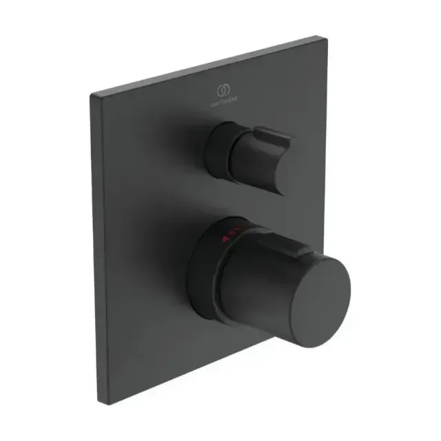 Термостат Ideal Standard Ceratherm C100 A6956XG+A1000NU для душа скрытый монтаж черный матовый