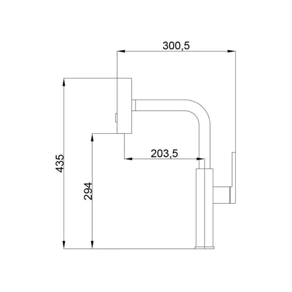 Смеситель Haiba HB73824-8 для кухни с выдвижным изливом белый матовый