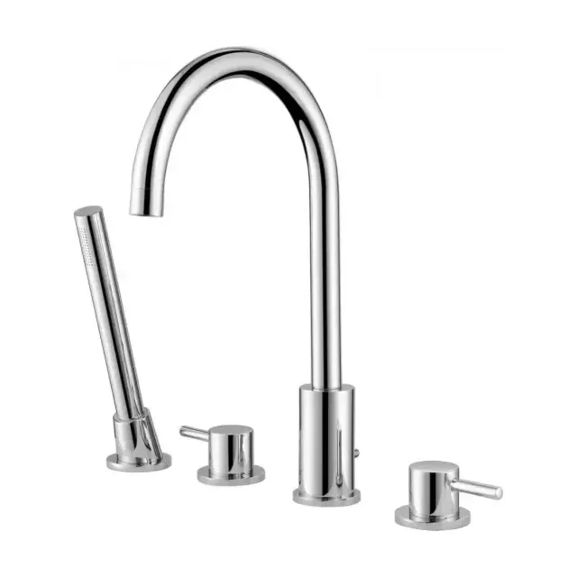 Смеситель на борт ванны ABBER Wasser Kreis AF8113 на 4 отверстия, хром