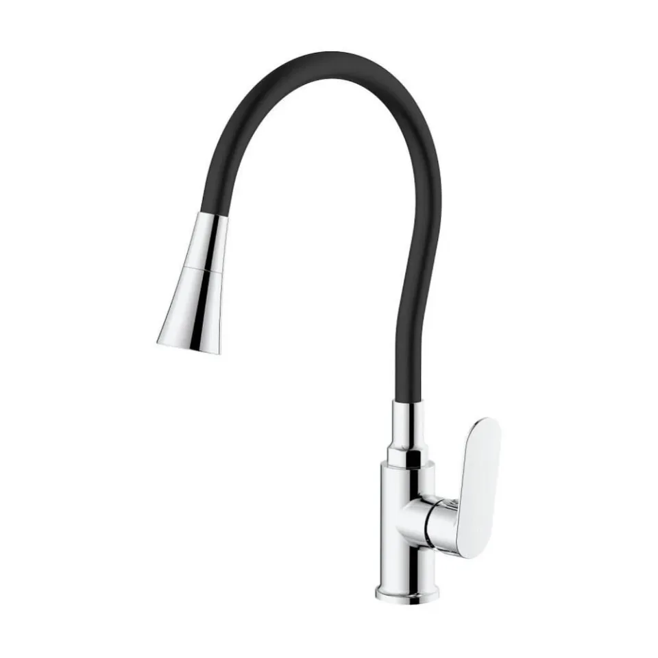 Смеситель Splenka S41.43 для кухни с гибким изливом хром