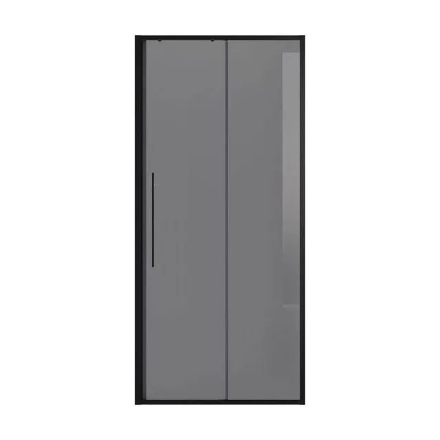 Дверь в нишу Niagara Nova NG-85-10TB (100х195) черный матовый,стекло тонированное,дверь раздвижная