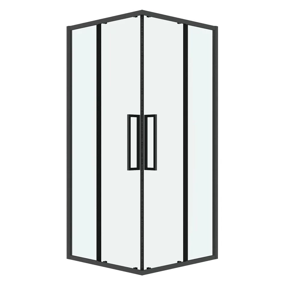 Душевое ограждение Grossman Cosmo 300.K33.02.8080.42.00 (80х80х195) квадрат,раздвижная,графит сатин,стекло прозрачное, 1 место