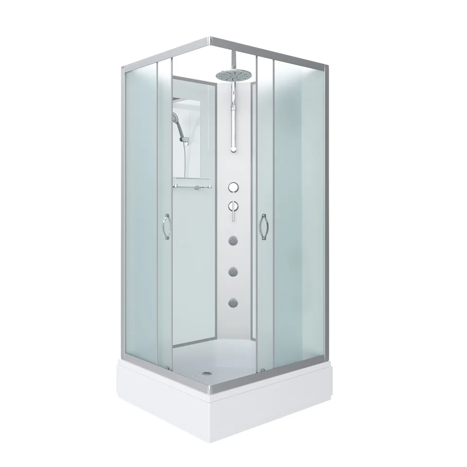Душевая кабина Niagara Classic NG-33084-14QBKTG (100х80х210) средний поддон(26см),стекло матовое,4 места