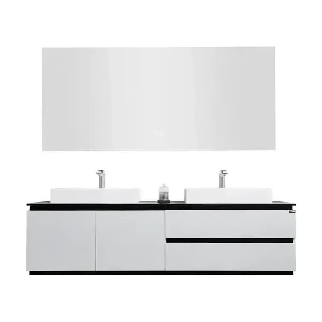 Комплект мебели Orans BC-6023 180 белый глянец/черный