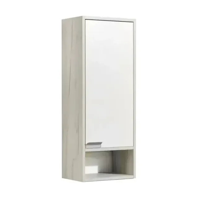 Шкаф - колонна AQUATON Флай 1-створчатый белый, дуб крафт правый 1A237903FAX1R