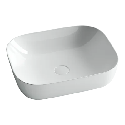 Раковина из сантехнического фарфора Ceramica Nova Элемент (Element) 51 см CN6008 накладная цвет белый