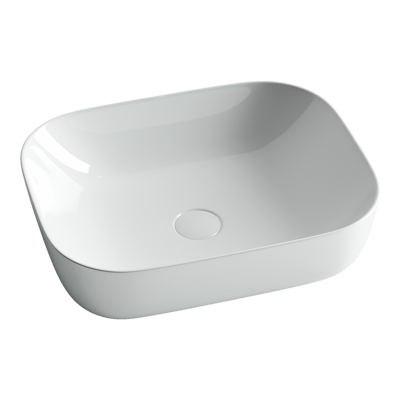 Раковина из сантехнического фарфора Ceramica Nova Элемент (Element) 51 см CN6008 накладная цвет белый