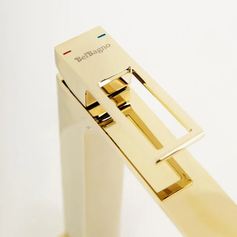Смеситель BelBagno Луче (Luce) LUC-LMC-ORO-W0 для раковины,золото