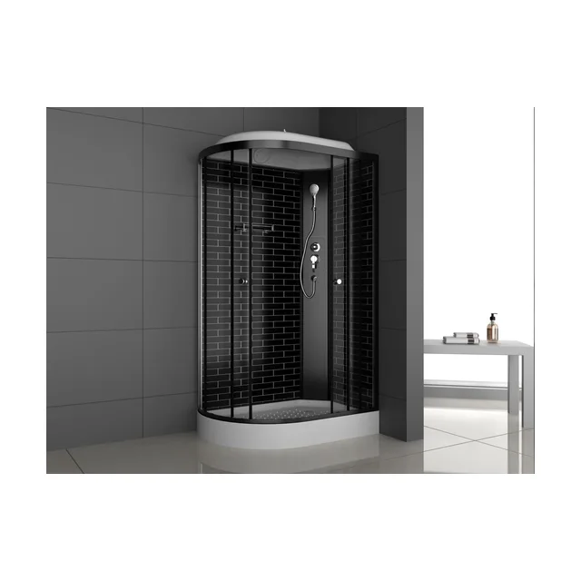 Душевая кабина ODA-5007 L/R черный кирпич 120 x 80 x 215, исполнение R (R)