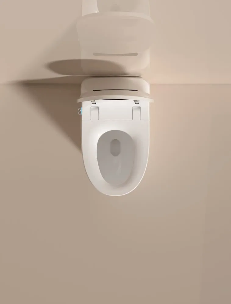Электронный унитаз Фонжао AB-006 40,5*68,5 с импульсным сливом, крышкой-сиденьем микролифт и дистанционным управлением