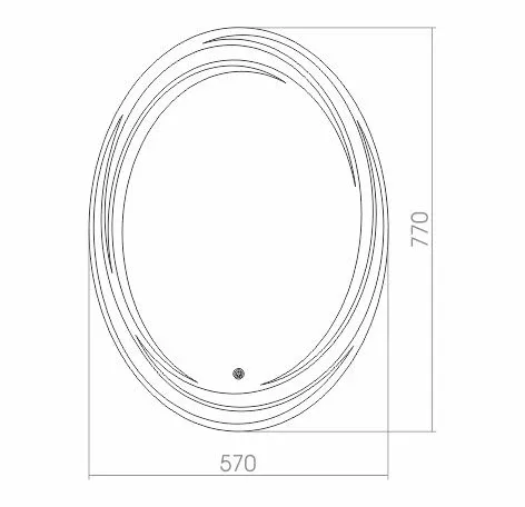 Зеркало Silver Mirrors Нормандия 57*77 с Led-подсветкой сенсорный выключатель