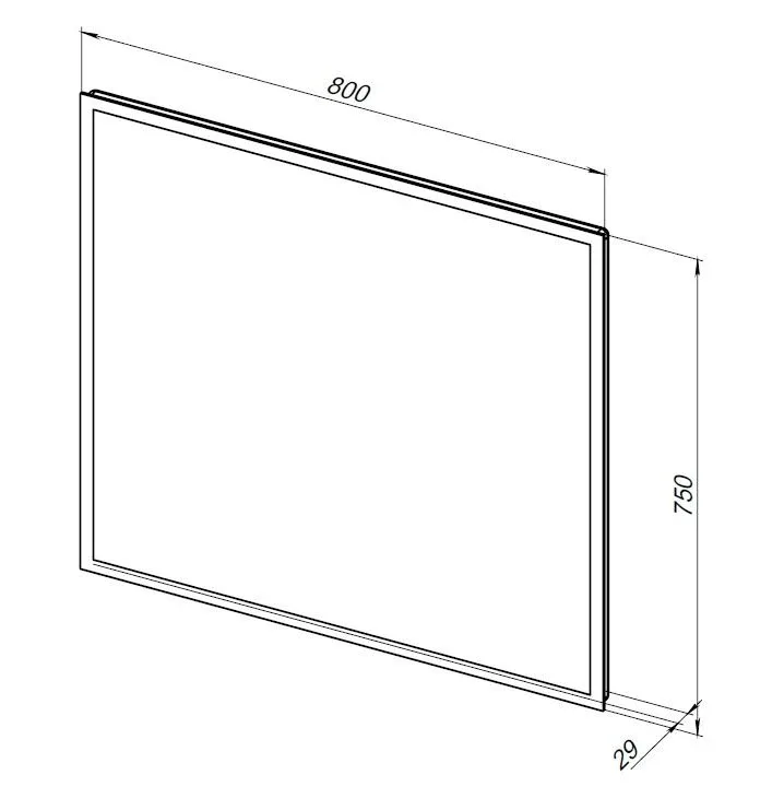 Зеркало Aquanet Оптима 80 с Led подсветкой