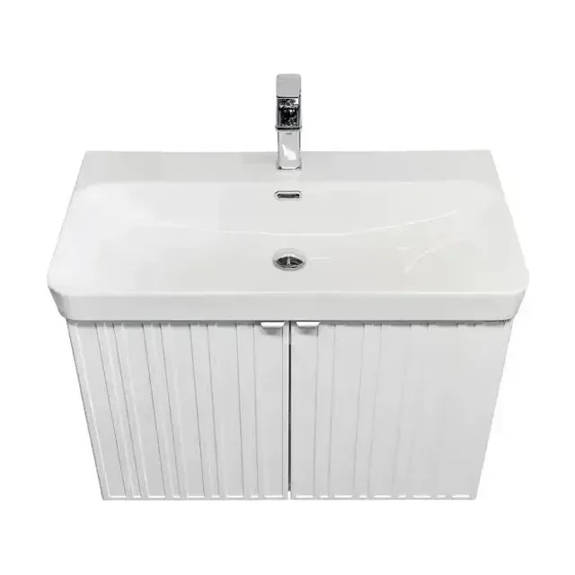 Тумба с раковиной Comforty Тенерифе 80 белый матовый (раковина Comforty CF19595BX-80)