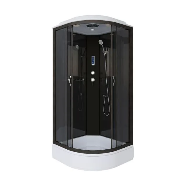 Душевая кабина Niagara Classic NG-6501-14P (90х90х215) средний поддон(26см),черный,стекло тонированное