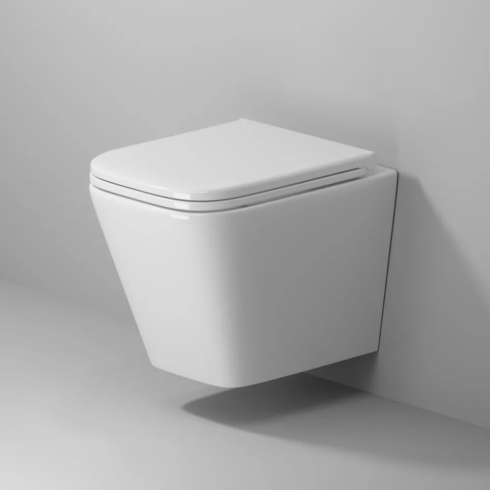 Унитаз подвесной Niagara Atrio NG-9303 (520х306х365) безободковый с тонкой крышкой,микролифт,1 место