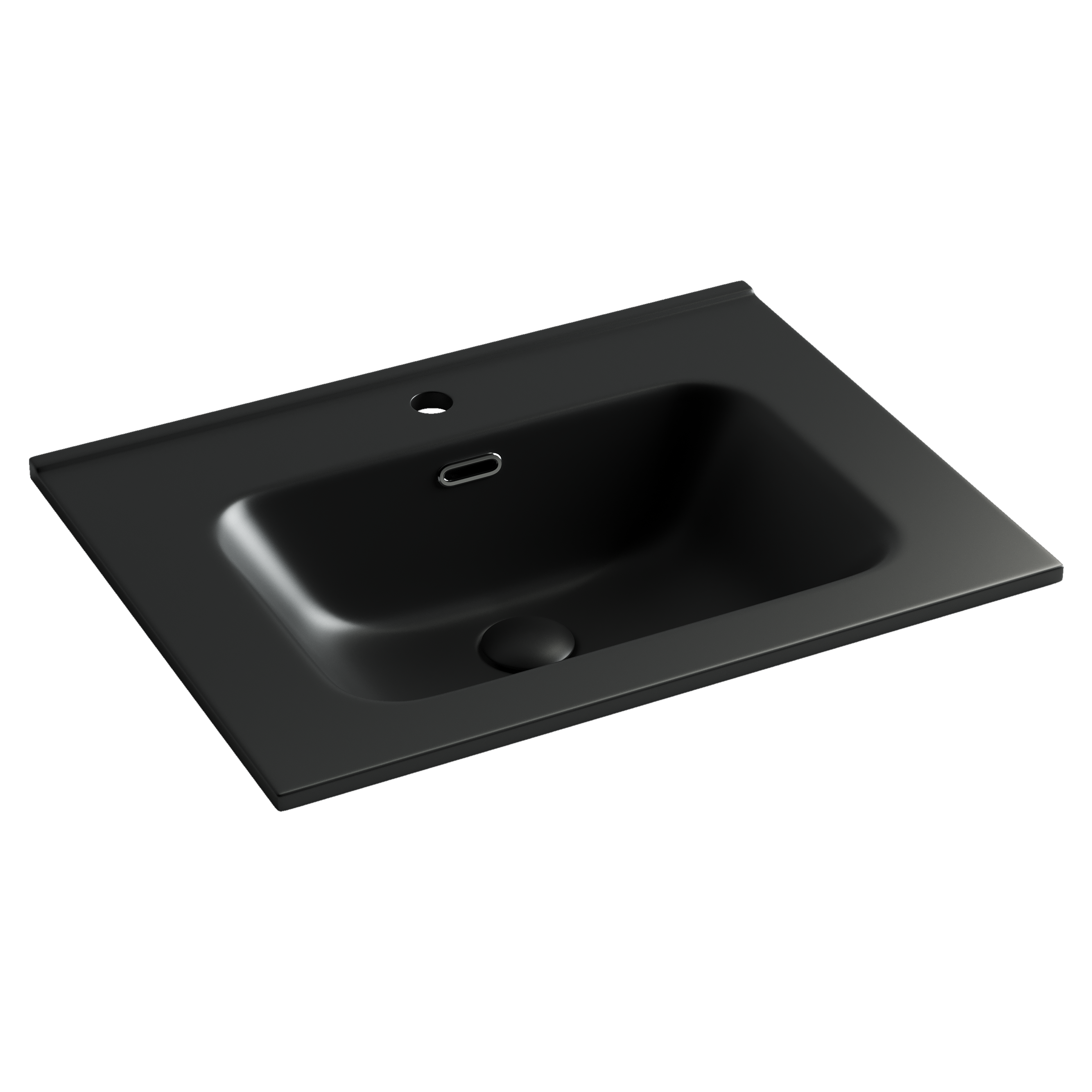 Раковина из сантехнического фарфора Ceramica Nova Элемент (Element) 61 см CN7001MB накладная цвет черный матовый