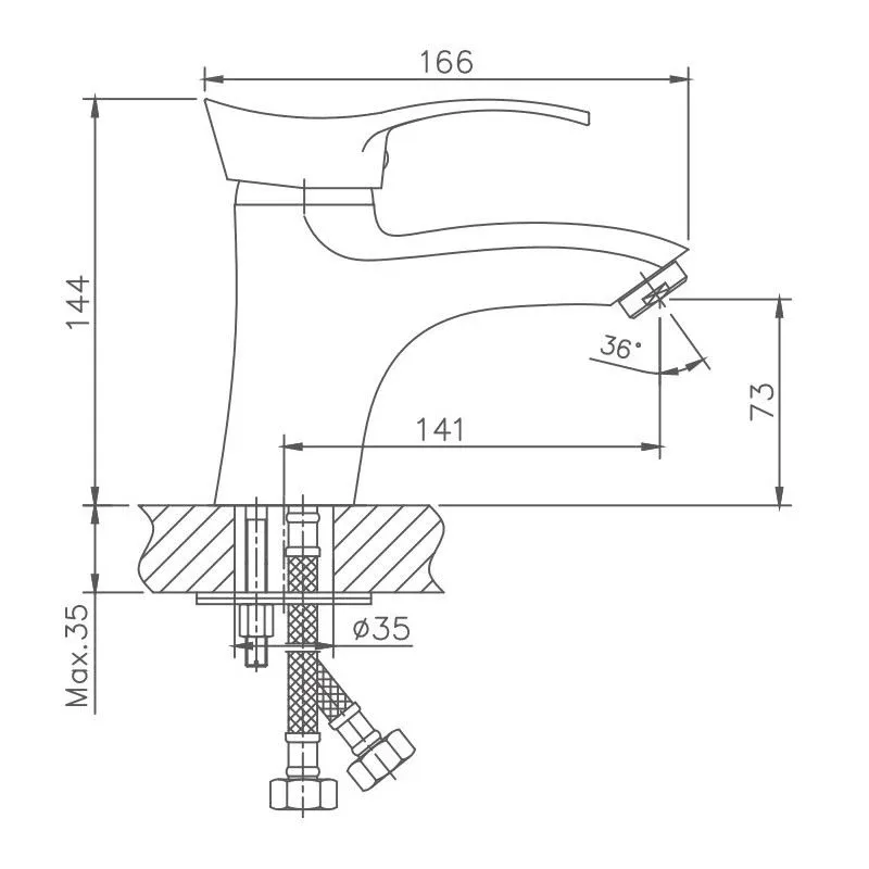 Смеситель Haiba HB1001 для раковины