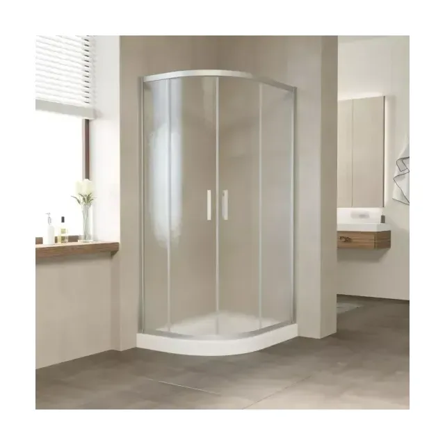 Душевой уголок ZS-F NOVO h2000 110*100 07 02, профиль матовый хром, стекло шиншилла