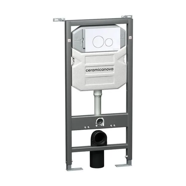 Инсталляция с кнопкой Ceramica Nova Вектор (Envision)/Круг (Round) CN1001W