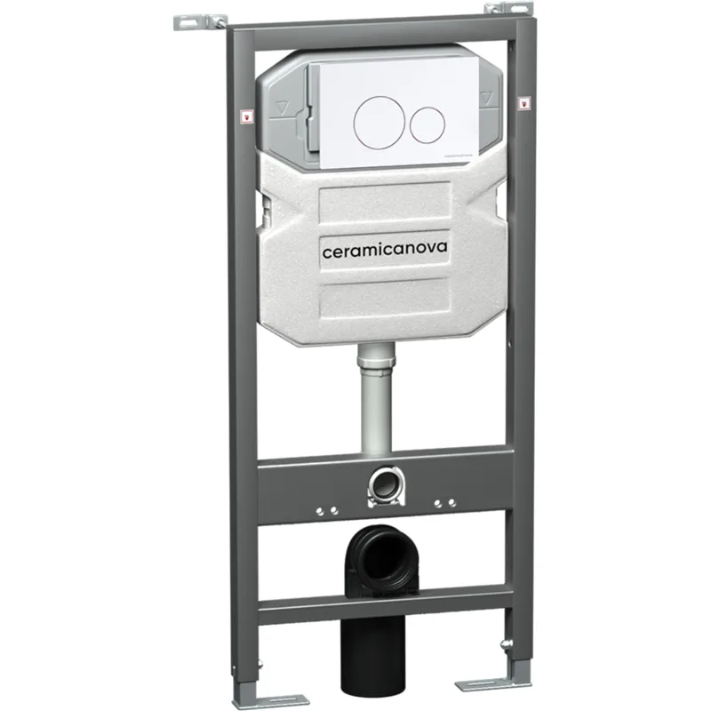 Инсталляция с кнопкой Ceramica Nova Вектор (Envision)/Круг (Round) CN1001W