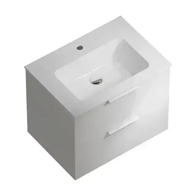 Тумба с раковиной Kerama Marazzi Piano 65 белая глянцевая