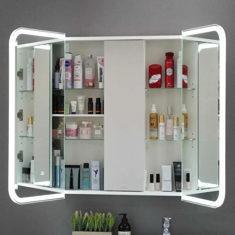 Зеркало-шкаф Alavann Cosmetic Light 80 поворотное зеркало с приближением L/R