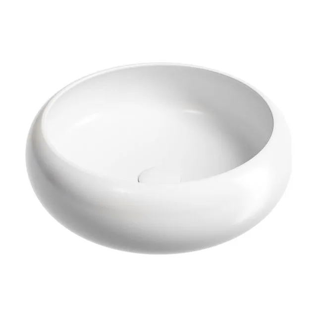 Раковина из сантехнического фарфора Ceramica Nova Элемент (Element) 36 см CN6050MW накладная цвет белый матовый