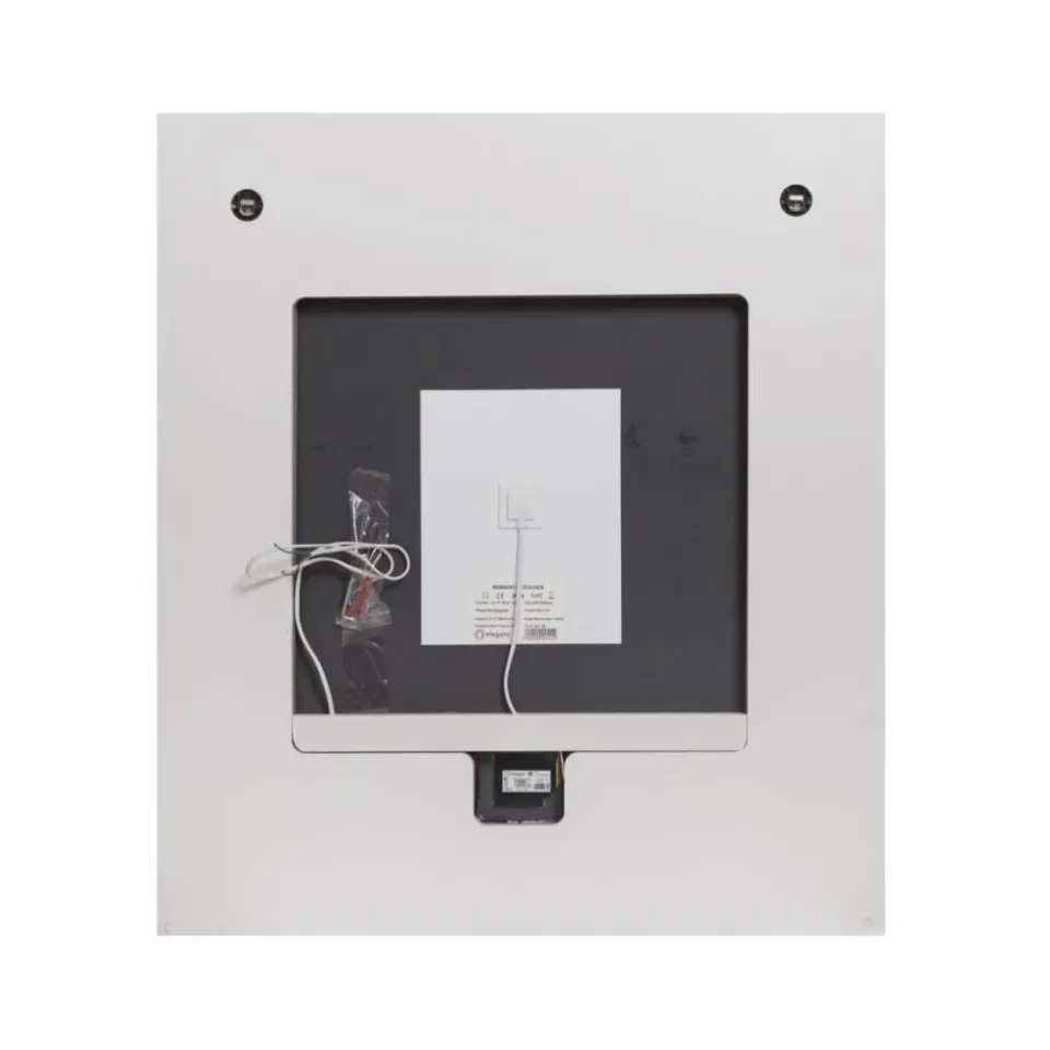 Зеркало Cezares Интерни (Interni) CZR-SPC-INT-800-900-LED-TCH-WARM-BL 80*90 с контурной подсветкой, сенсорным выключателем и подогревом белый глянцевый