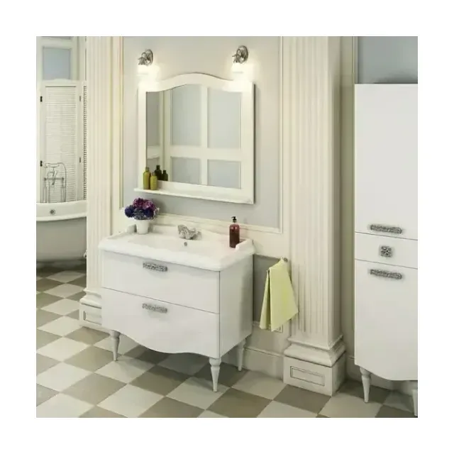 Комплект мебели Comforty Монако 100 белый глянец (раковина Comforty 3310)
