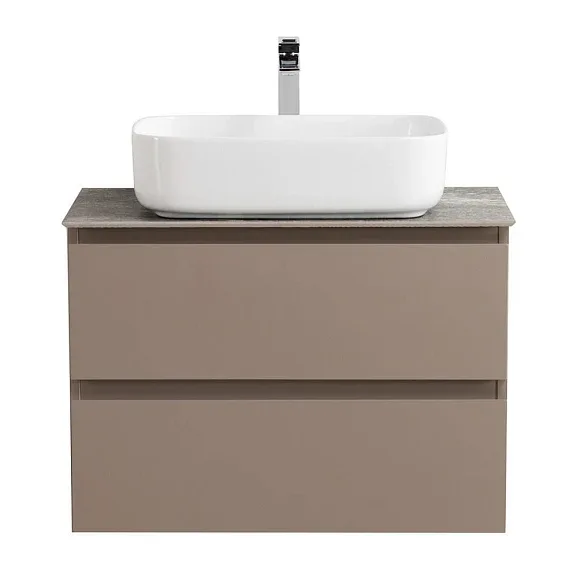 Тумба с раковиной BelBagno Крафт (Kraft) 70 бежевая матовая (столешница гранит)